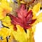 22" Unlit Autumn Harvest Artificial Maple Leaves Thanksgiving Wreath